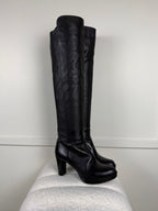 Stuart Weitzman Kniehohe Stiefel – Schwarz – Gr. 38 EU