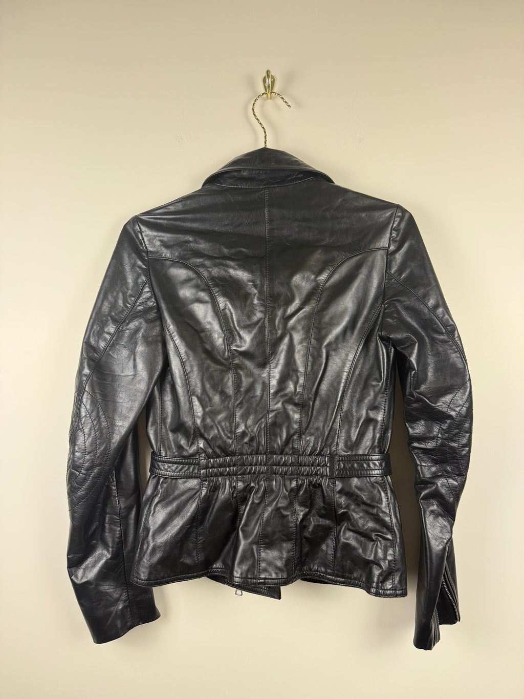 Jil Sander Lederjacke – Schwarz – Gr. 34 DE