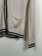 Gucci Vintage Set Top & Cardigan – Beige/Schwarz – Gr. M