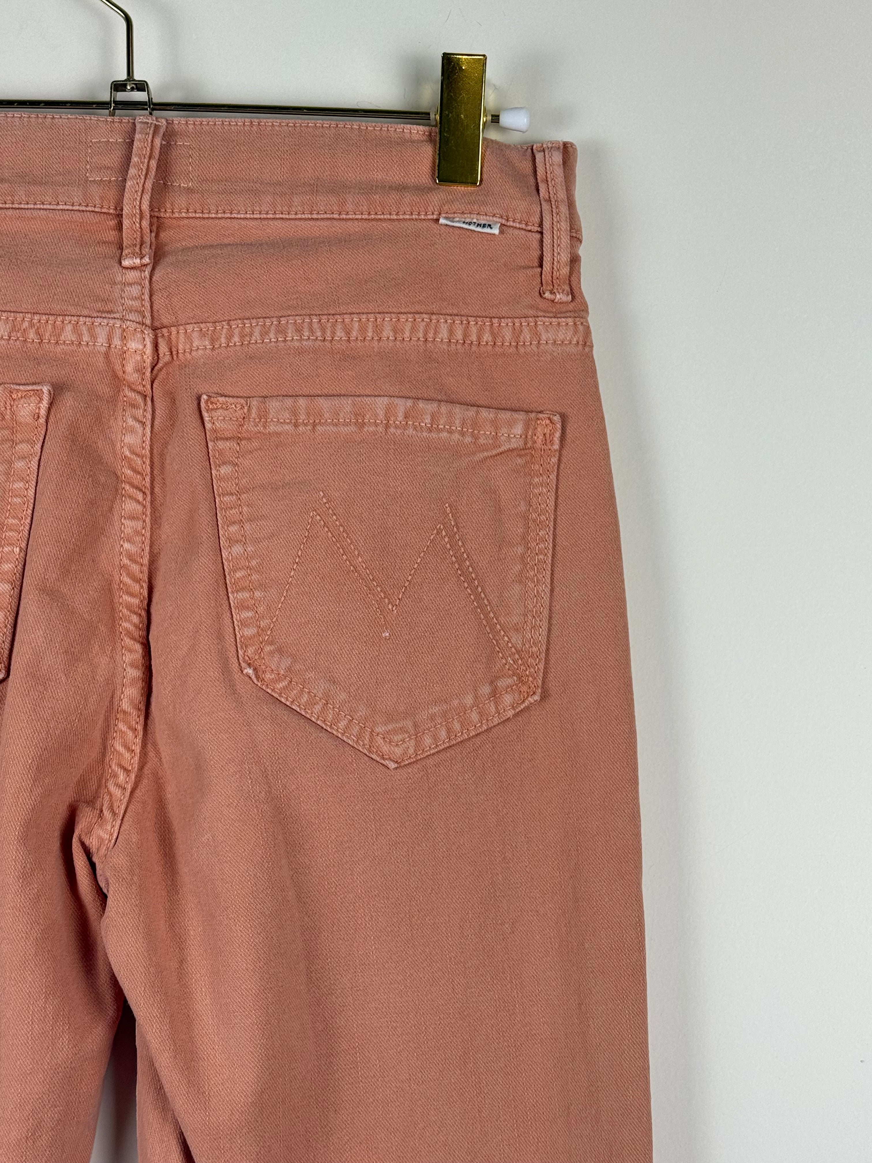 Mother Jeans "The insider ankle fray" Coral Sz. 25