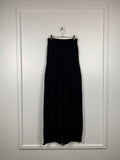ODEEH Hose mit breitem Strickbund – Schwarz – Gr. L
