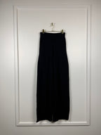 ODEEH Hose mit breitem Strickbund – Schwarz – Gr. L