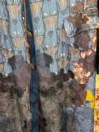 Etro Silk Mix Coat Blue Multi Sz. 40 DE (44 IT)