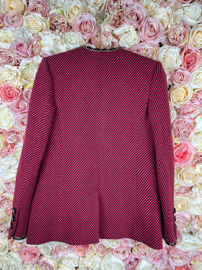 Chanel Métiers d'Art 2020 Blazer Red Black Sz. 36 DE