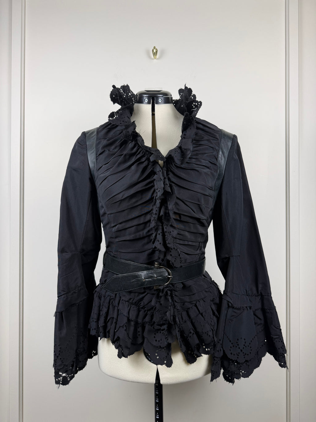 Alexander McQueen Vintage Korsett-Jacke – Schwarz – Gr. 38 DE (42 IT)