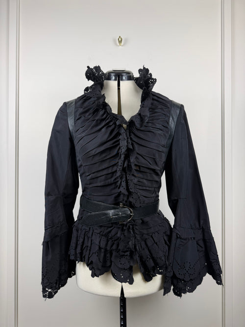 Alexander McQueen Vintage Korsett-Jacke – Schwarz – Gr. 38 DE (42 IT)