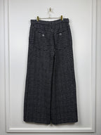 Chanel 23P Tweed Pants – Black/Silver – Size 42 DE (44 FR)