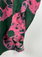 Zimmermann Bluse mit Blumenprint – Grün/Pink – Gr. M (1)
