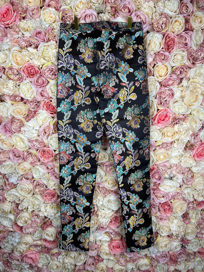 LEEU Pants Black Multi Sz. M