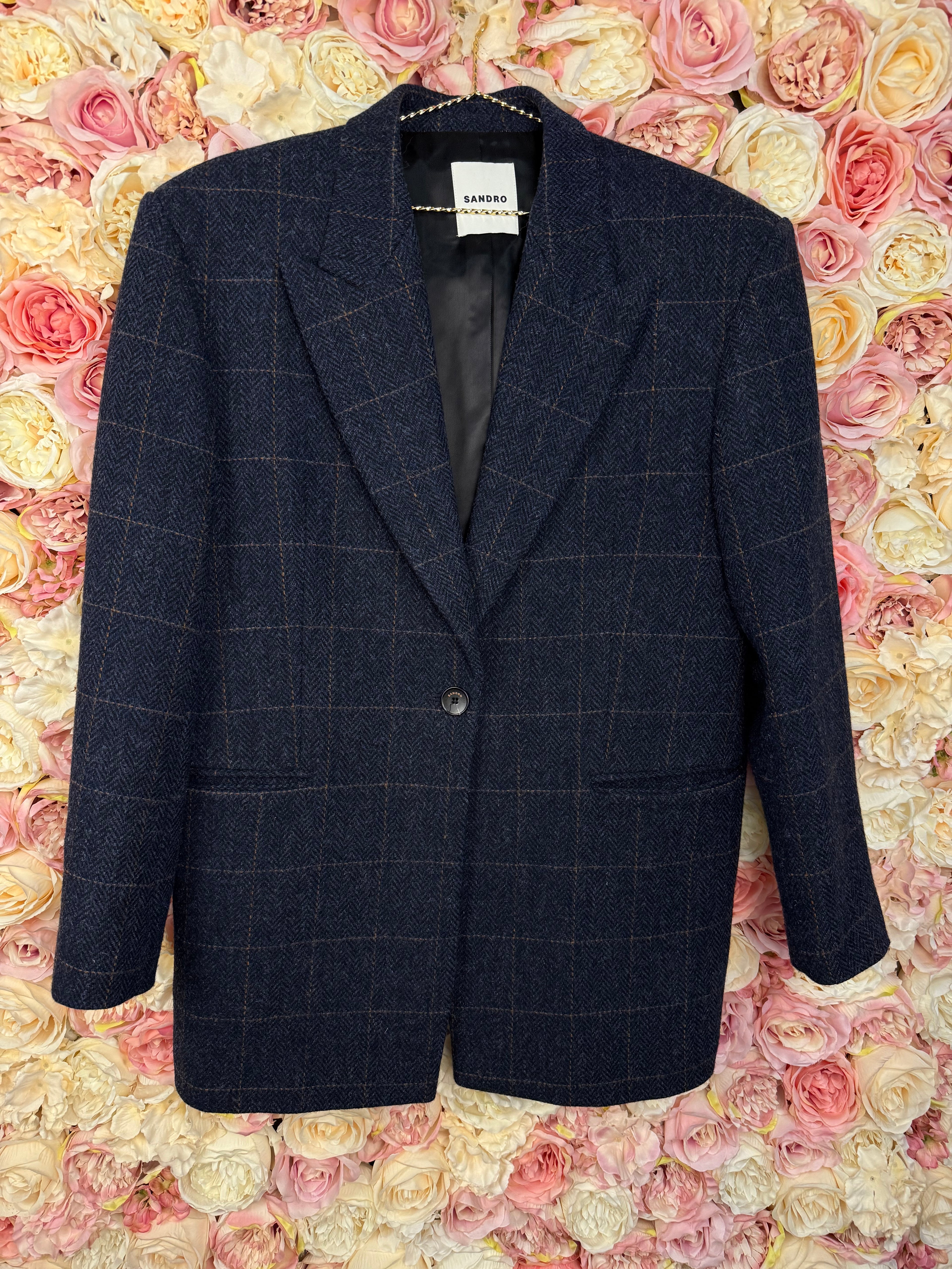 Sandro Blazer Blue Sz. 36 DE (38 FR)