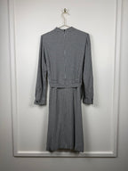 A.P.C. Kariertes Kleid – Weiss/Schwarz – Gr. 38 DE (40 FR)