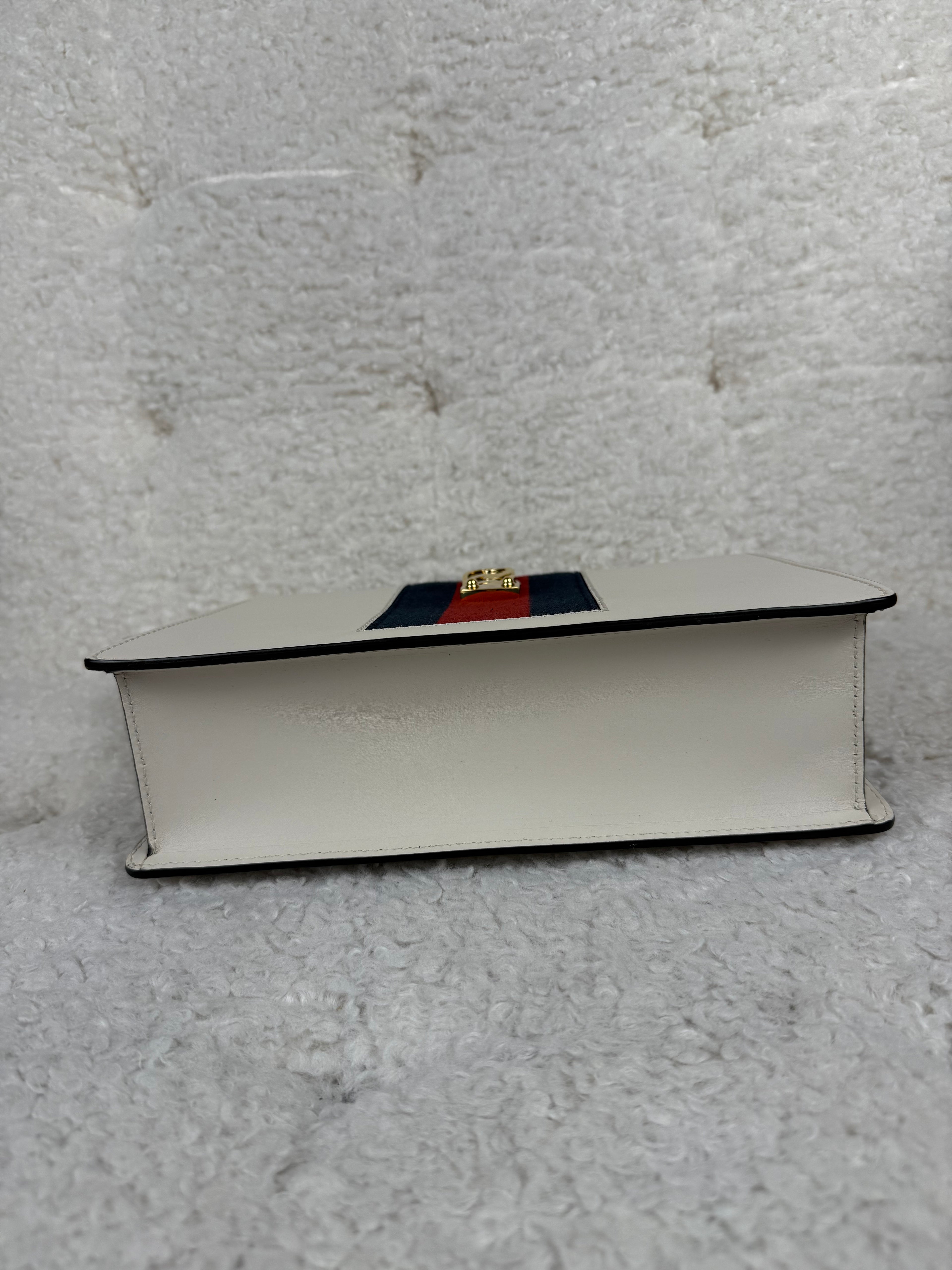 Gucci Sylvie Chain Bag White Multi