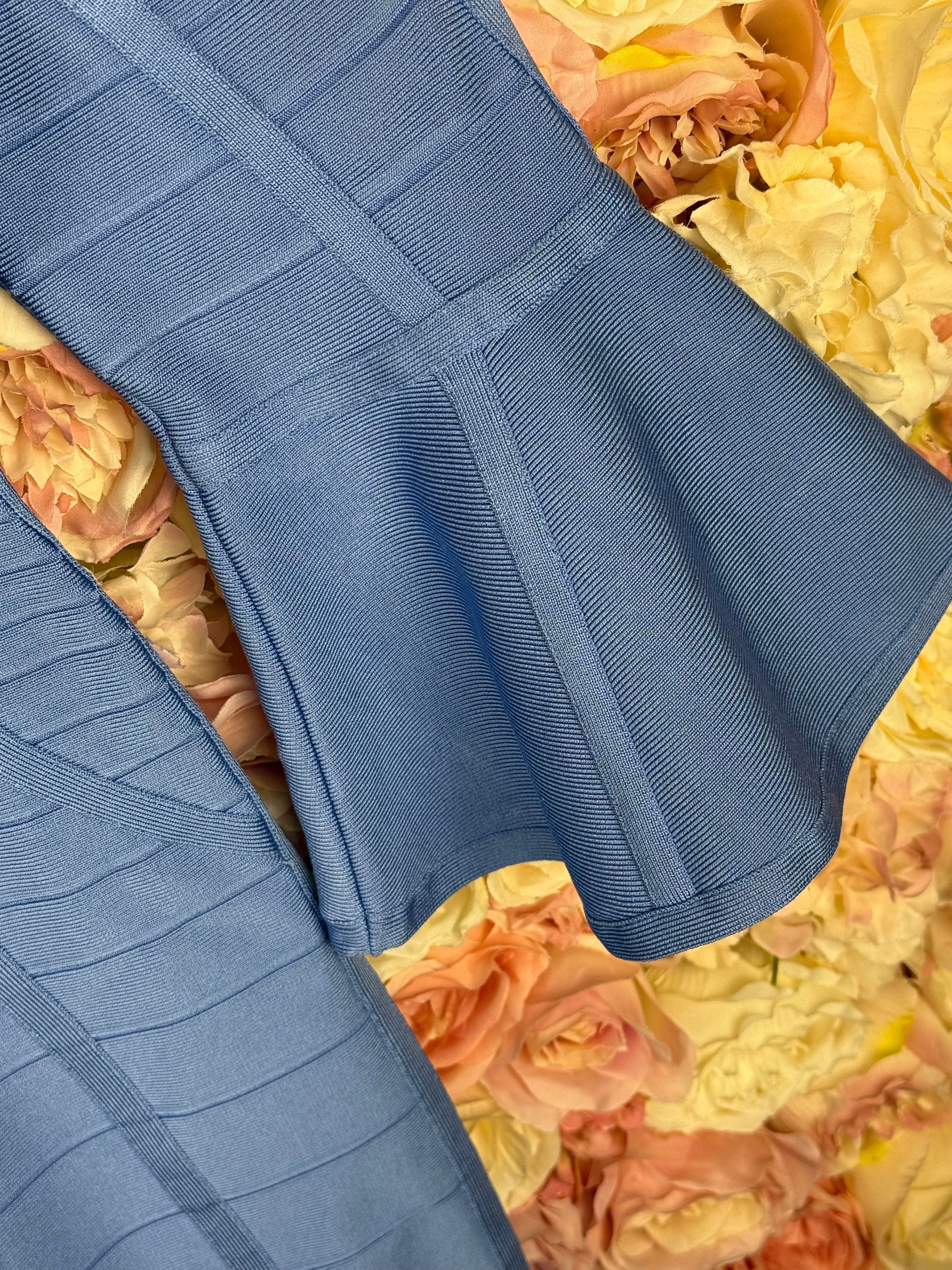 Hervé Léger Dress Light Blue Sz. L
