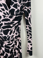 Alexandre Vauthier Kleid – Schwarz/Rosa – Gr. 36 DE (38 FR)