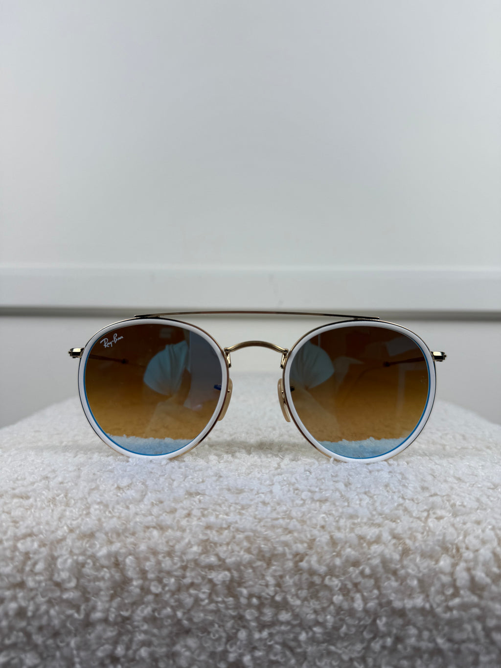 Ray-Ban Sonnenbrille – Weiss/Blau
