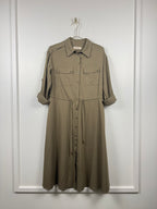 Mos Mosh Hemdblusenkleid – Olivegrün – Gr. XS