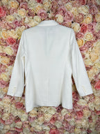 Sly010 Cotton Linen Blazer White Sz. 42 DE (44 FR)