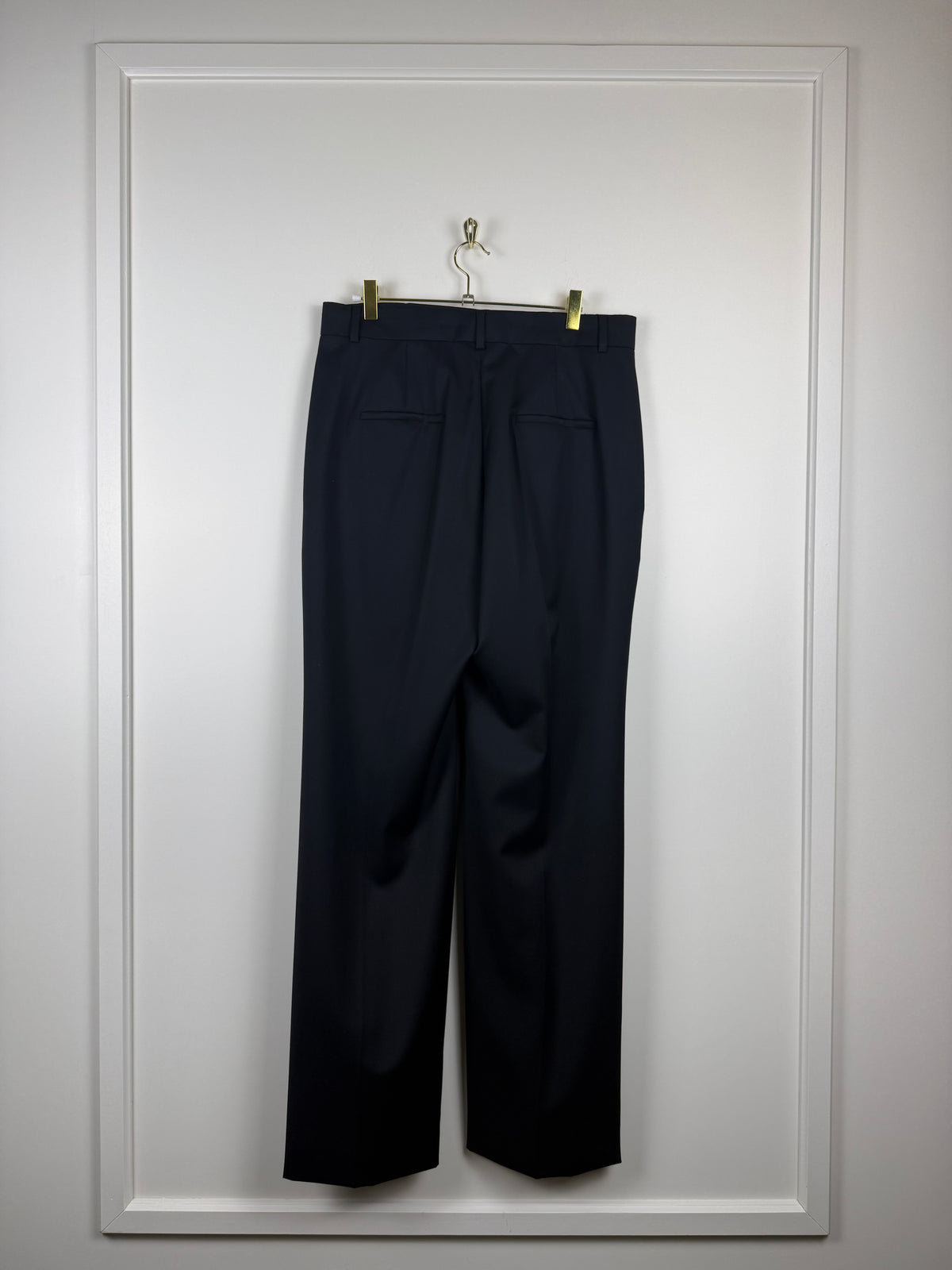 Max Mara Classic Wool Pants Black Sz. 44 DE