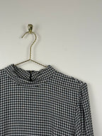 A.P.C. Kariertes Kleid – Weiss/Schwarz – Gr. 38 DE (40 FR)