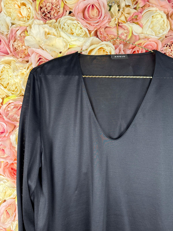 Akris Classic Cashmere / Silk Top