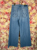 Mother Jeans "The Ditcher Royal Sneak" Light Blue Sz. 29