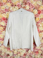 Twinset striped Blazer White Silver Sz. 38 DE (42 IT)