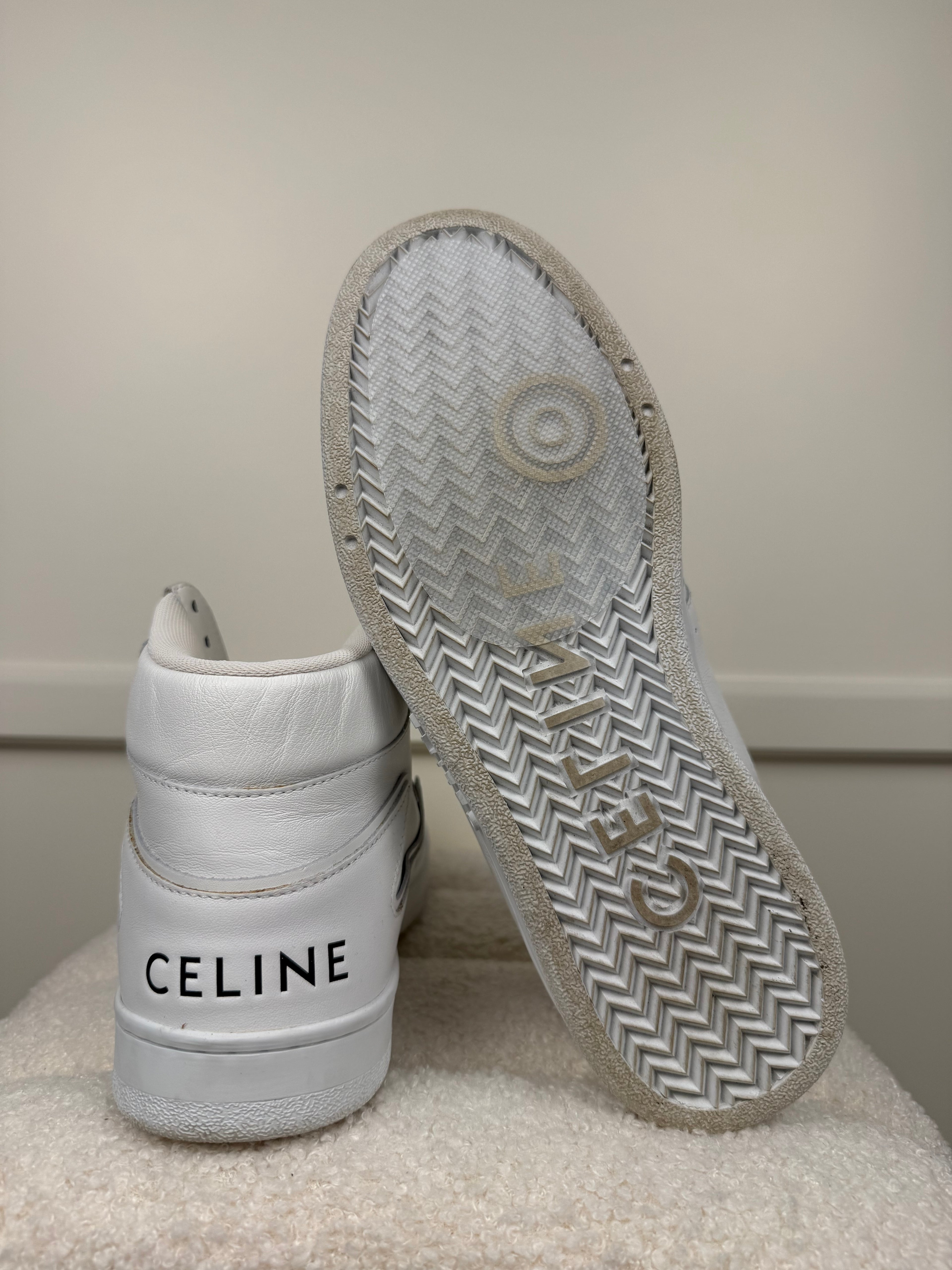 Celine High Top Sneakers White Sz. 39
