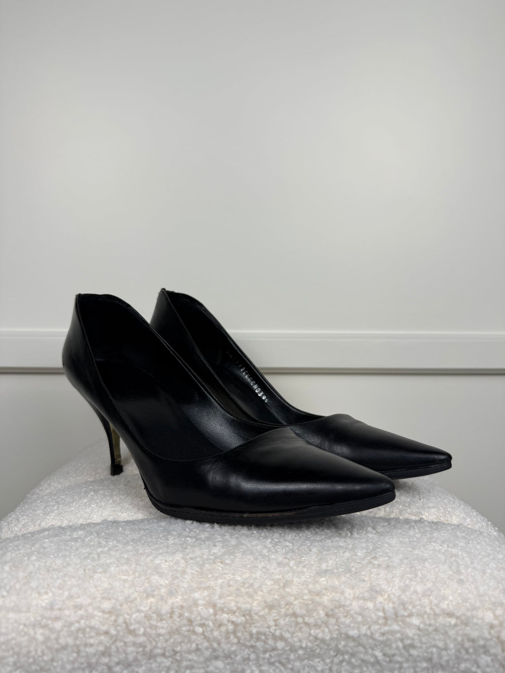 Valentino Leather Heels Black Sz. 39.5 EU