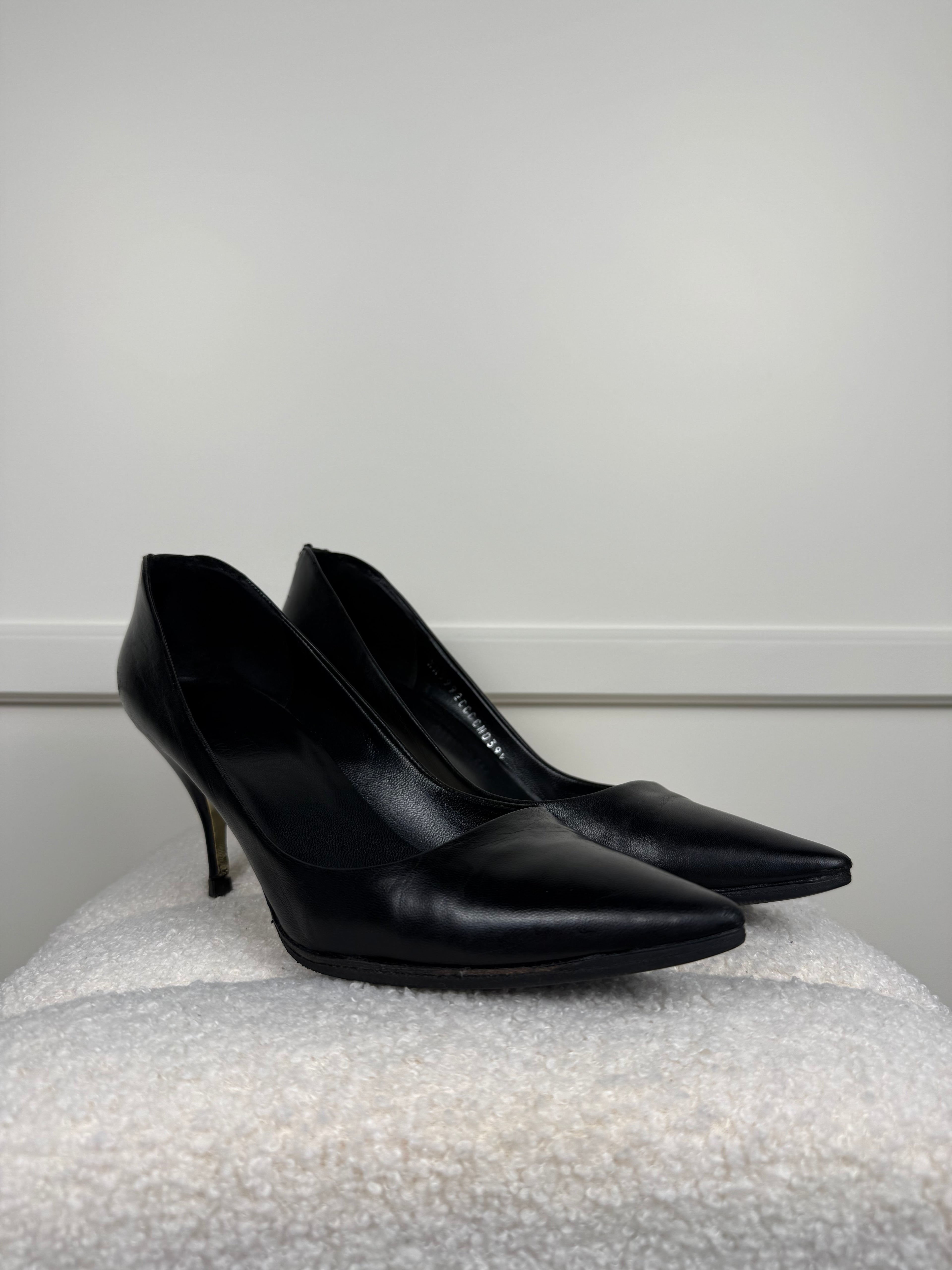 Valentino Leather Heels Black Sz. 39.5 EU