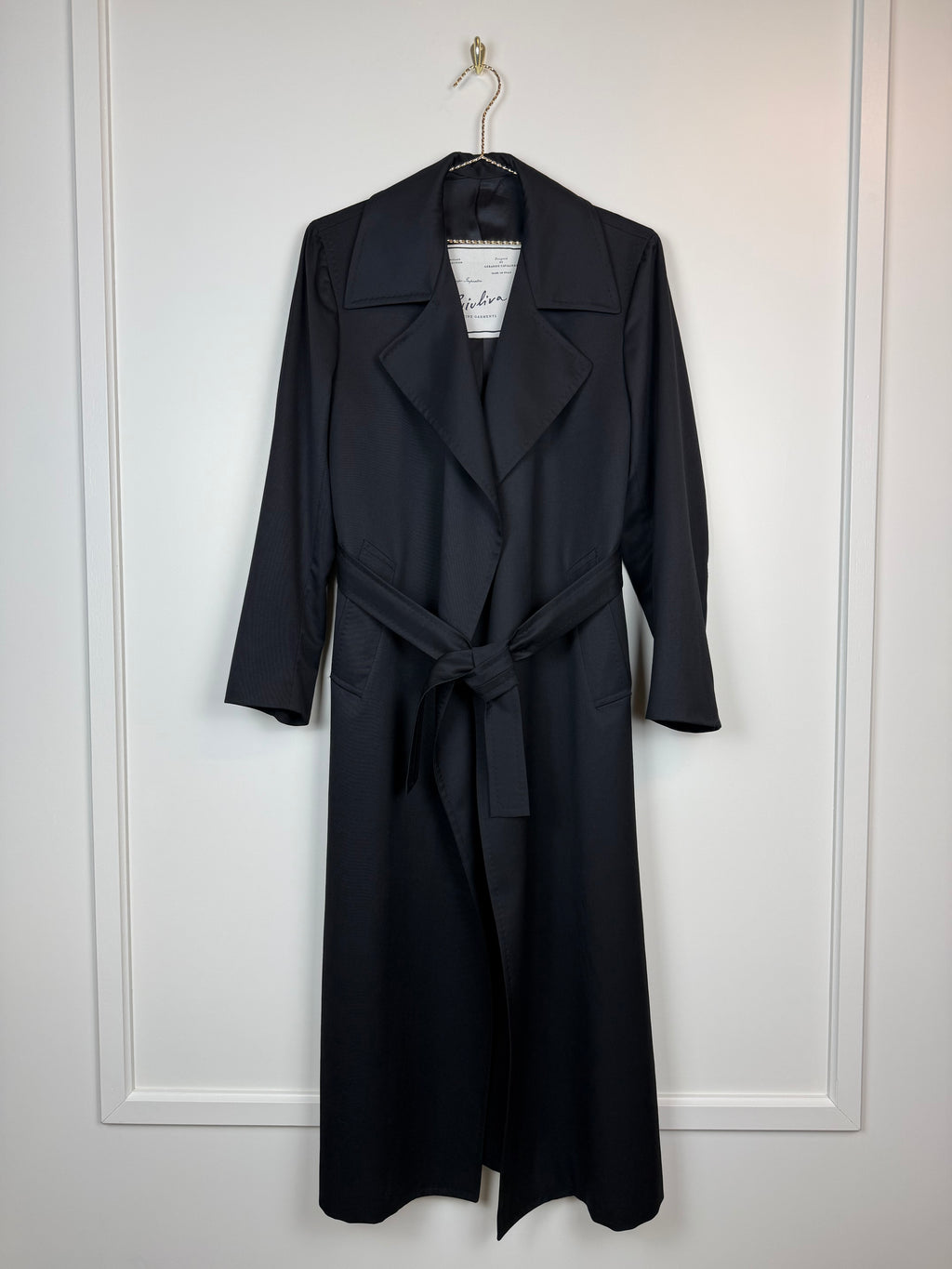 Giuliva Heritage Thin Coat Black Sz. 38 DE (42 IT)