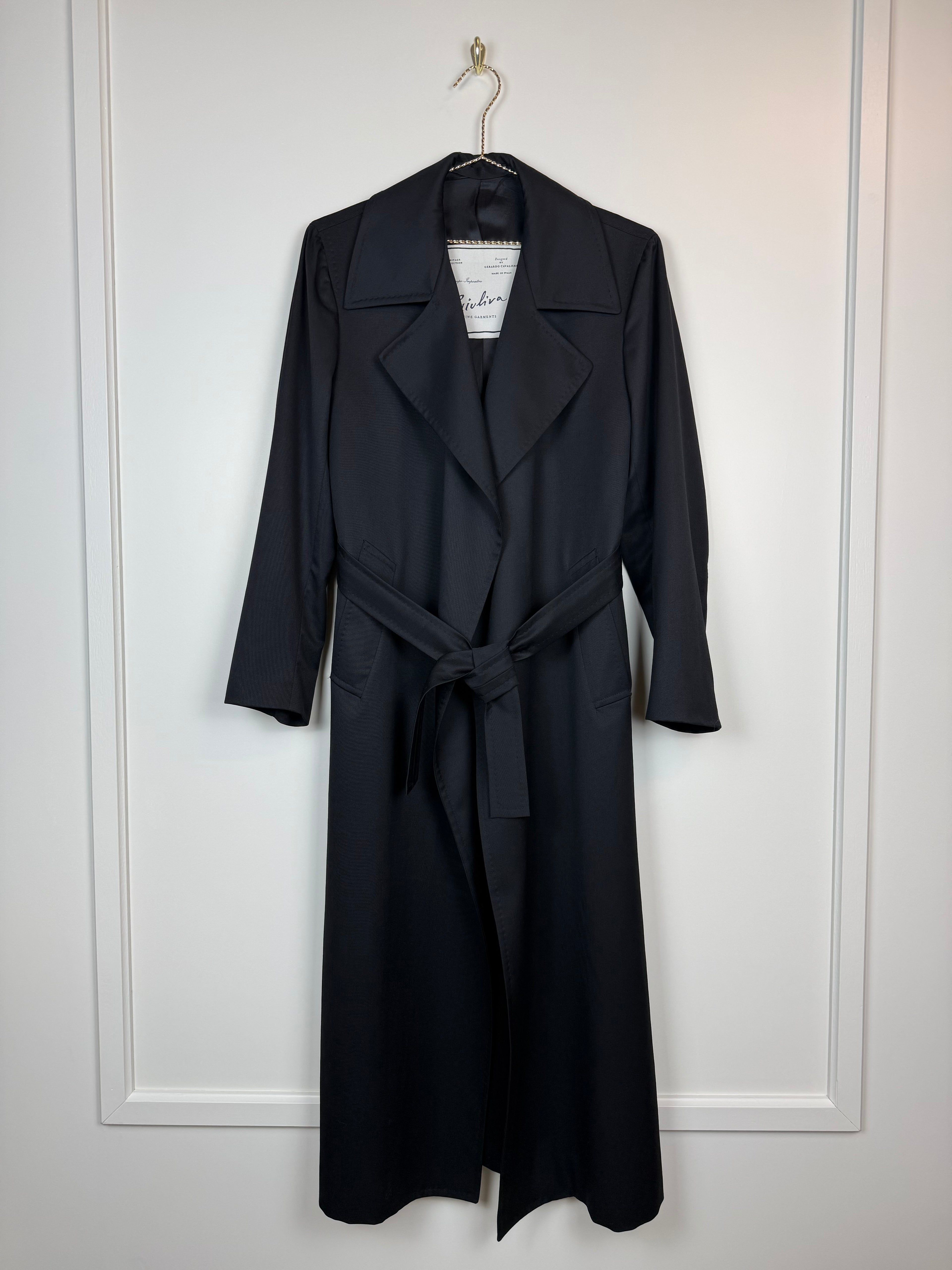 Giuliva Heritage Thin Coat Black Sz. 38 DE (42 IT)