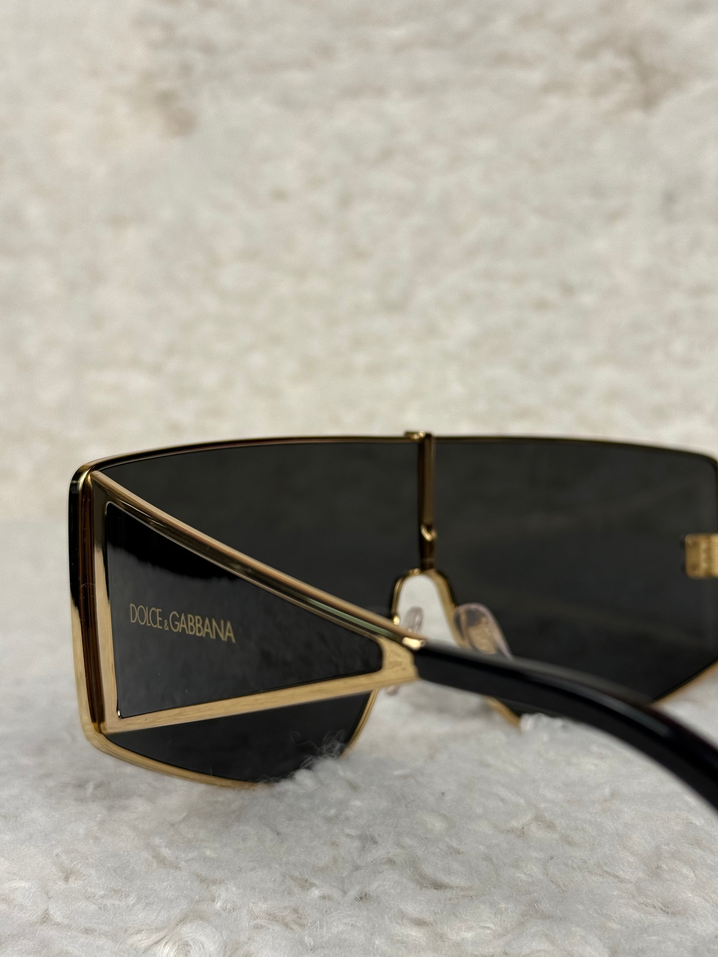 Dolce & Gabbana DNA Sunglasses Black Gold