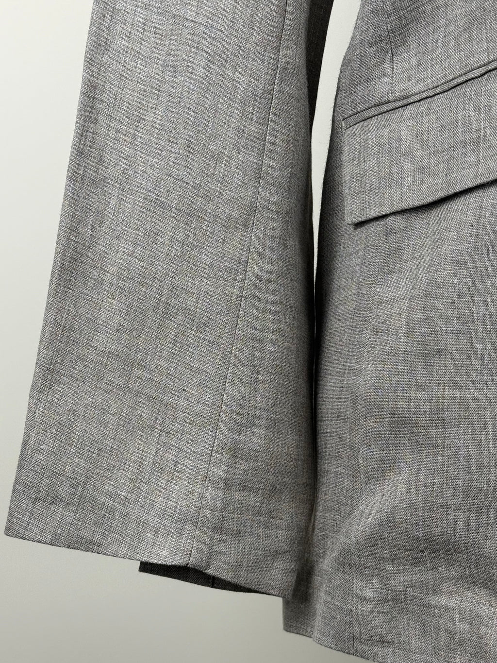 L'Essage Journal Standard Blazer 100% Ramie Grey Sz. L