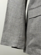 L'Essage Journal Standard Blazer 100% Ramie Grey Sz. L
