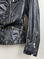 Jil Sander Lederjacke – Schwarz – Gr. 34 DE