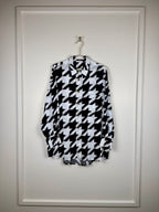 Balmain Oversized Blouse Black White Sz. 34 DE (36 FR)