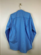 Balenciaga Oversized Cotton Shirt Light Blue Multi Sz. 36 DE (38 FR)