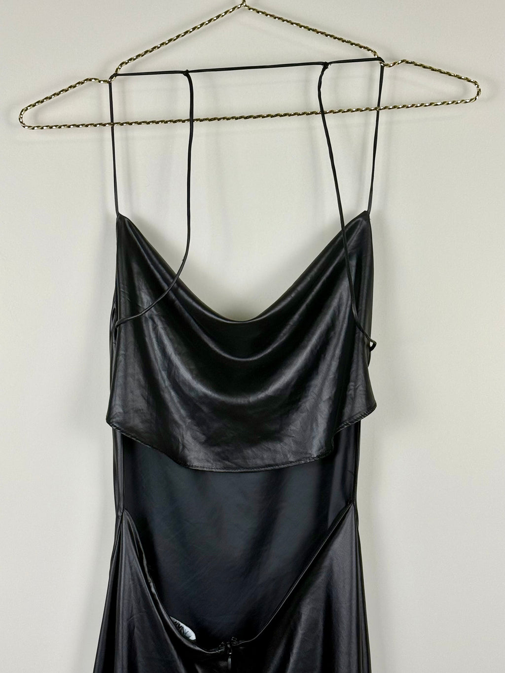 Zara Shiny Dress Black Sz. XS
