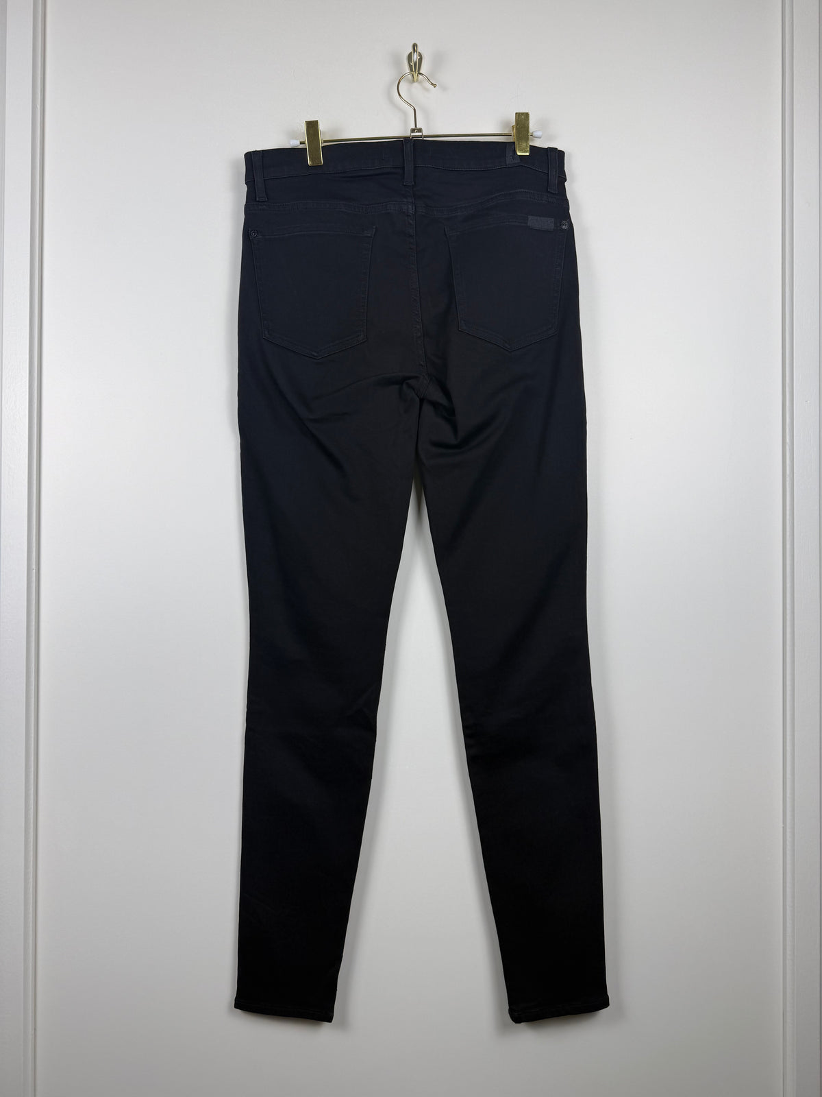 7 for all Mankind "High Waist Skinny" Jeans Black Sz. 32