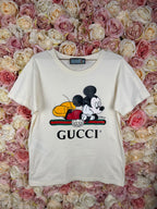 Gucci x Disney Mickey Mouse T-Shirt Cream Multi Sz. XS