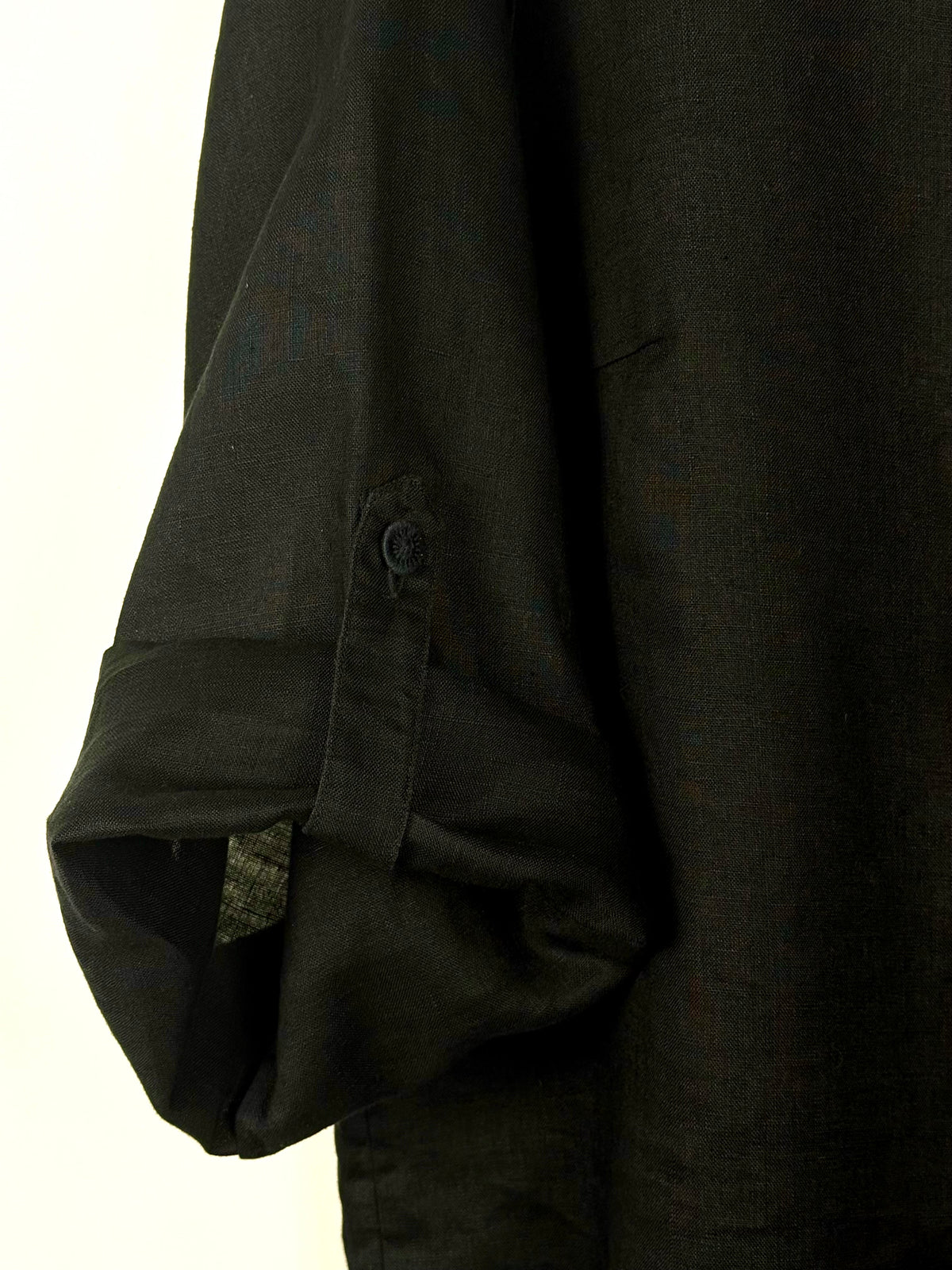 Van Laack Linen Blouse Black Sz. 42 DE