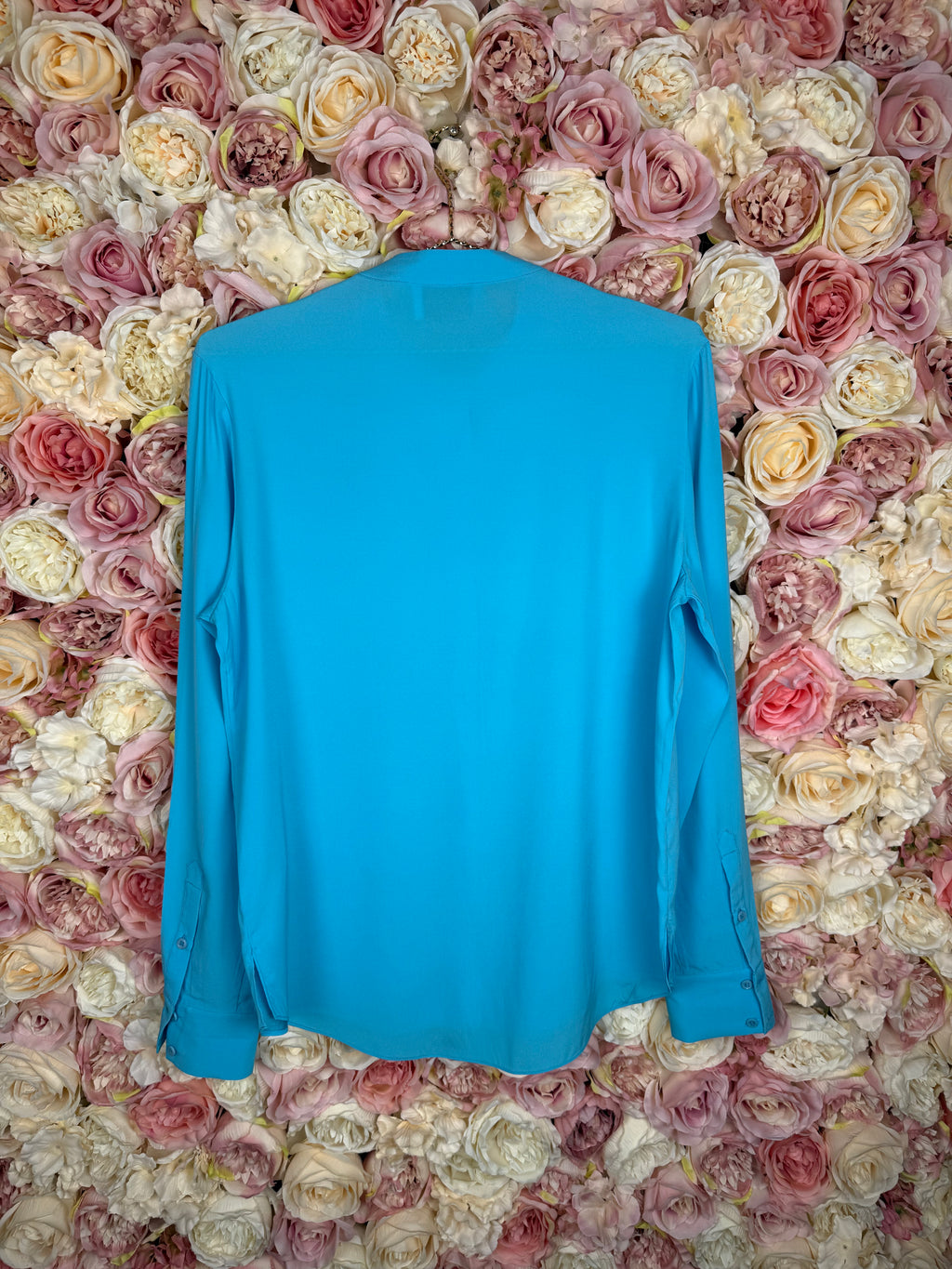 Herzen's Angelegenheit Silk Blouse Light Blue Sz. 36 DE