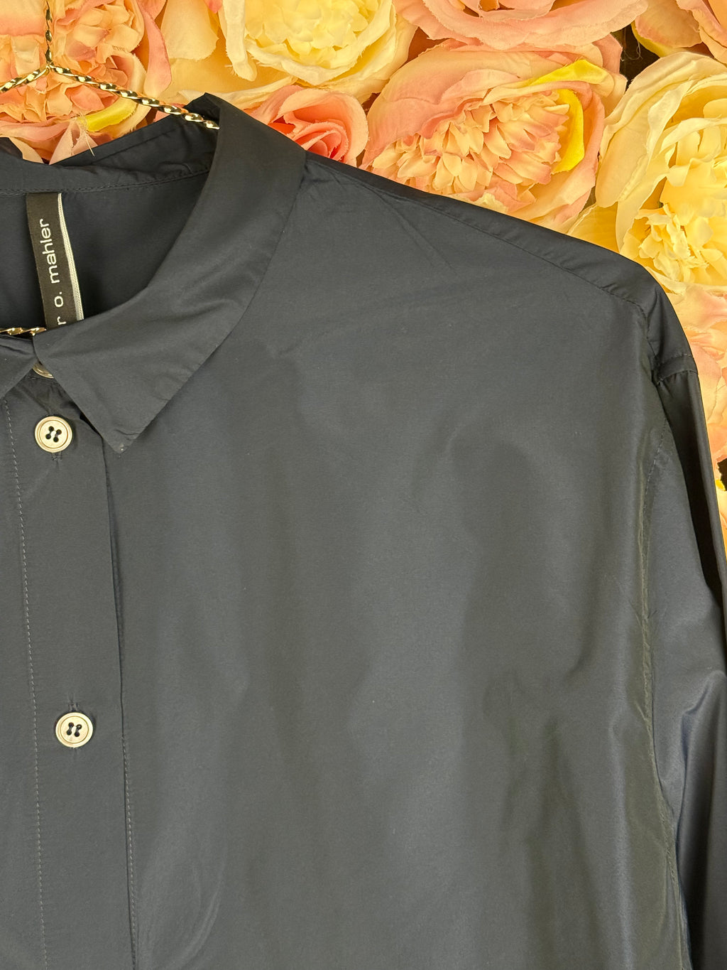 Peter O. Mahler Shirt Dark Blue Sz. M