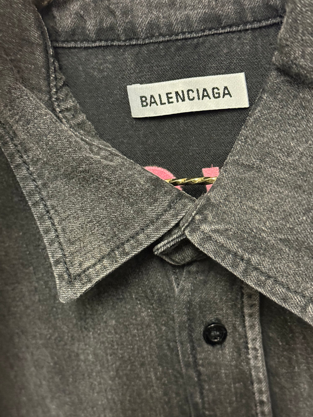 Balenciaga Jeans Shirt Dark Grey Sz. 38 DE (40 FR)
