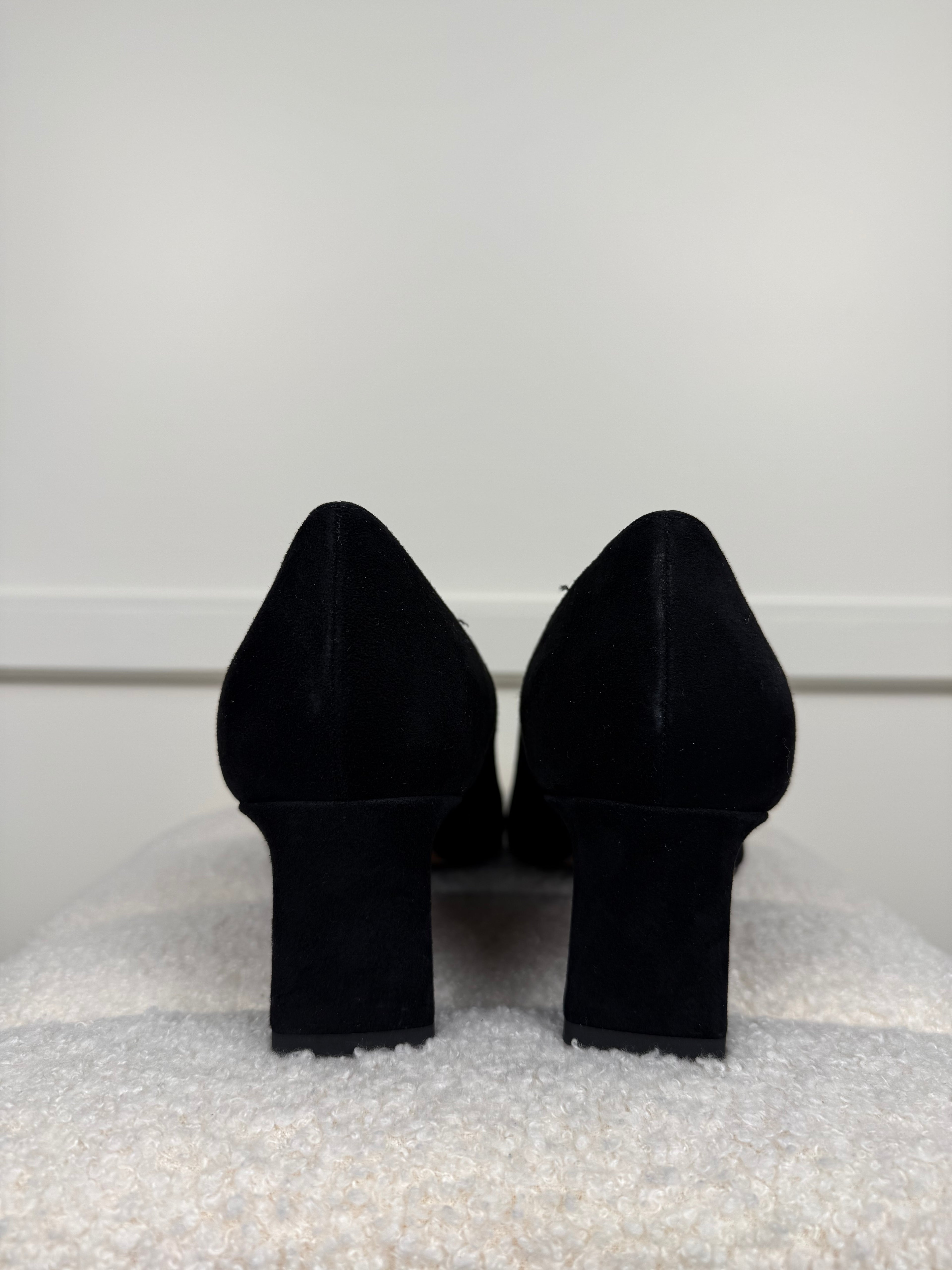 Benci Brothers Suede Heels Black Sz. 38 EU