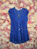 Poupette St. Barth Dress Blue Multi Sz. XS