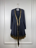 Fausto Puglisi Kleid – Schwarz/Gold – Gr. 38 DE (42 IT)