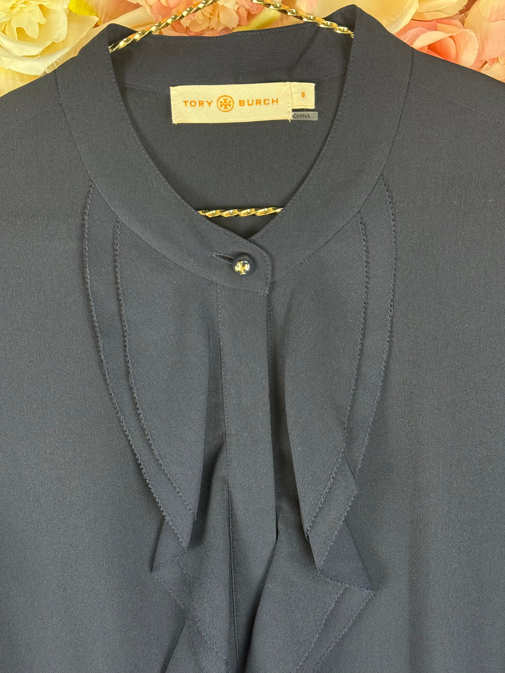 Tory Burch Dress Dark Blue Sz. 8 (M)
