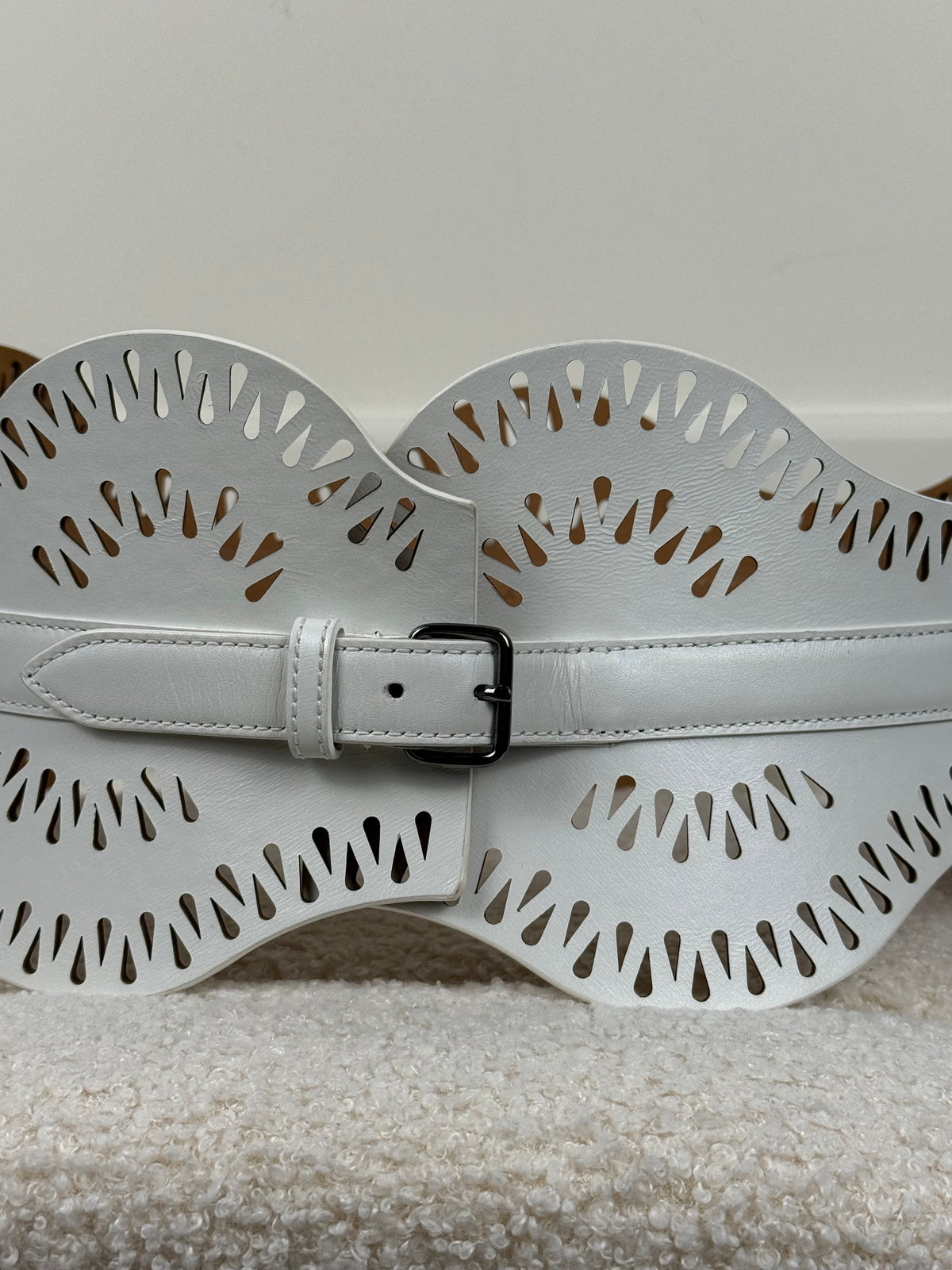 Alaïa Vienne Bustier Belt – Weiss – Gr. 75 cm