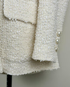 Chanel 19C La Pausa Tweed Blazer White Sz. 44 DE (46 FR)